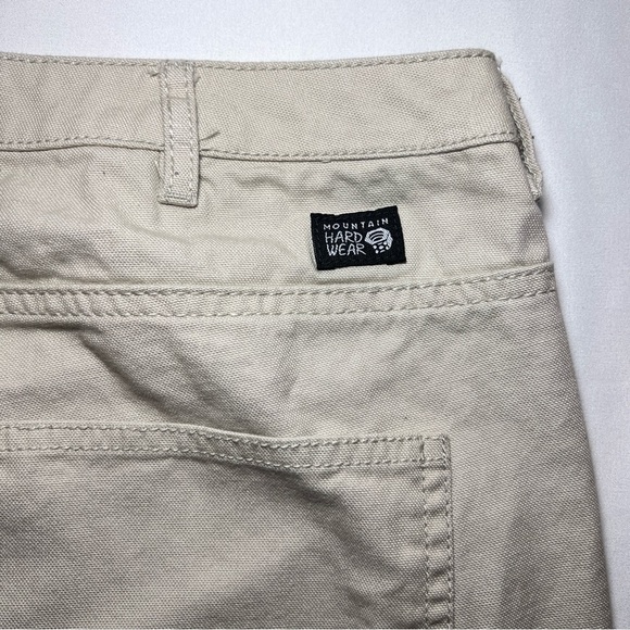 Mountain Hardwear Cotton Ridge High Waisted  Cream Colored Pant - Size 12 - Picture 3 of 10